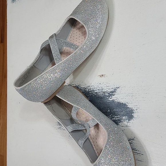 Dream Pairs Girls Ballet Flats Slip-on Shoes Iridescent Glittery Size 4 EUC - Picture 8 of 11